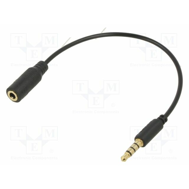 Cable; Jack 3.5mm 4pin socket