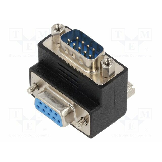 Adapter; D-Sub 9pin socket 270° up/down