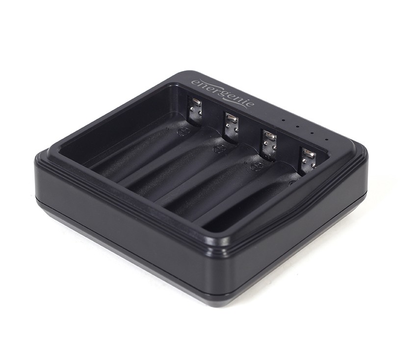 Bateriju lādētājs Gembird USB 4-slot for