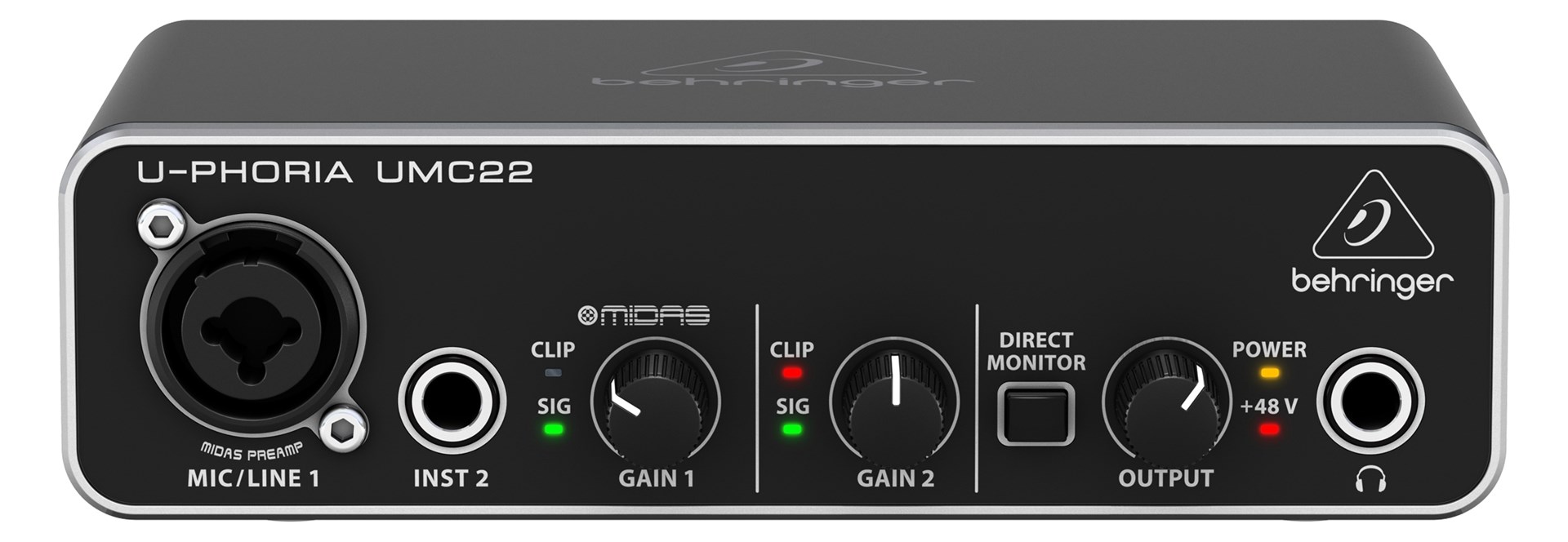 Behringer UMC22 supplementary music equipment Concert/Studio
