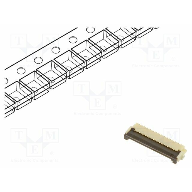 HIROSE Connector: FFC/FPC; gold-plated; SMT; 500mA