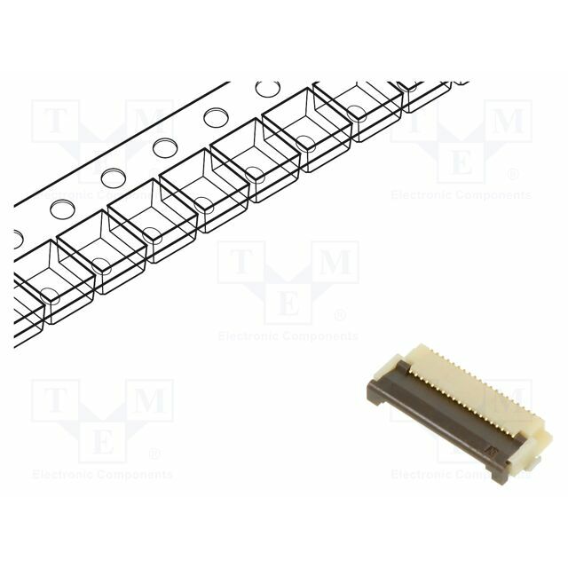 HIROSE Connector: FFC/FPC; gold-plated; SMT; 500mA