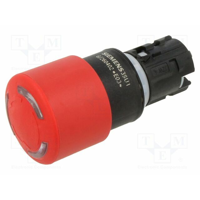 SIEMENS Switch: emergency stop; 22mm; Stabl