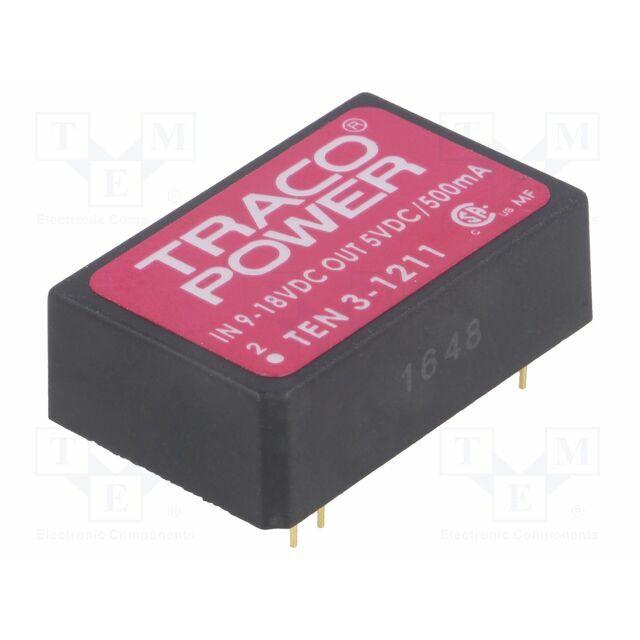 TRACO POWER Converter: DC/DC; 3W; Uin: