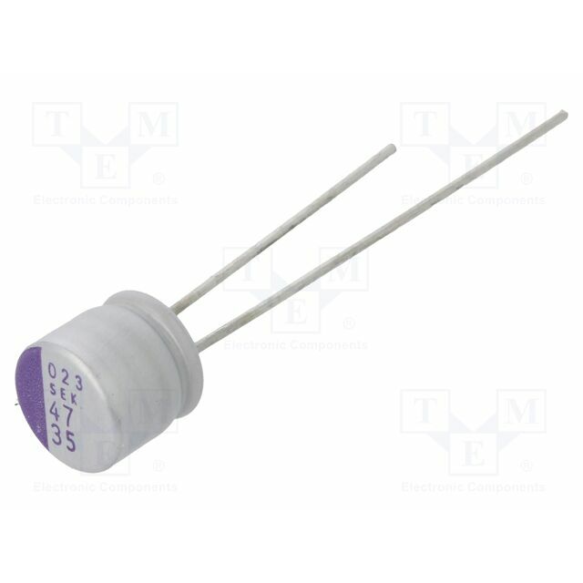 PANASONIC Capacitor: polymer; 47uF; 35VDC; THT