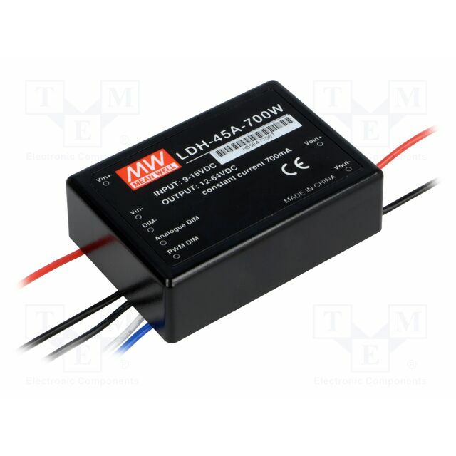 MEAN WELL Converter: DC/DC; 44W; Uin: