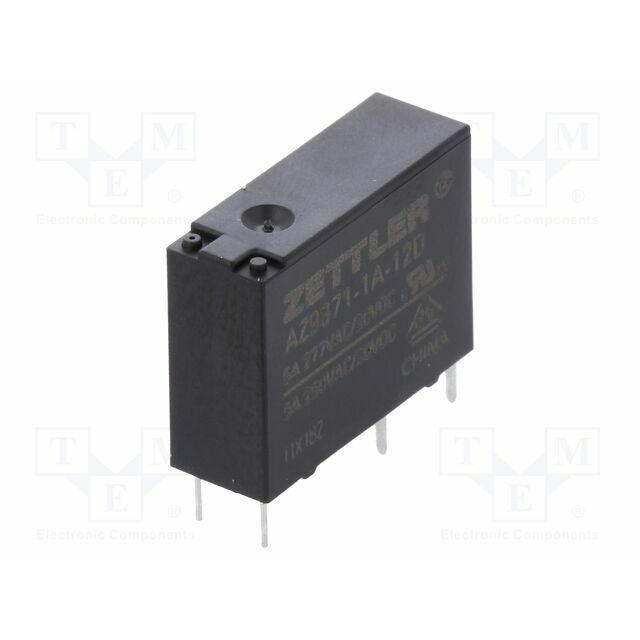 ZETTLER Relay: electromagnetic; Ucoil: 12VDC; SPST-NO