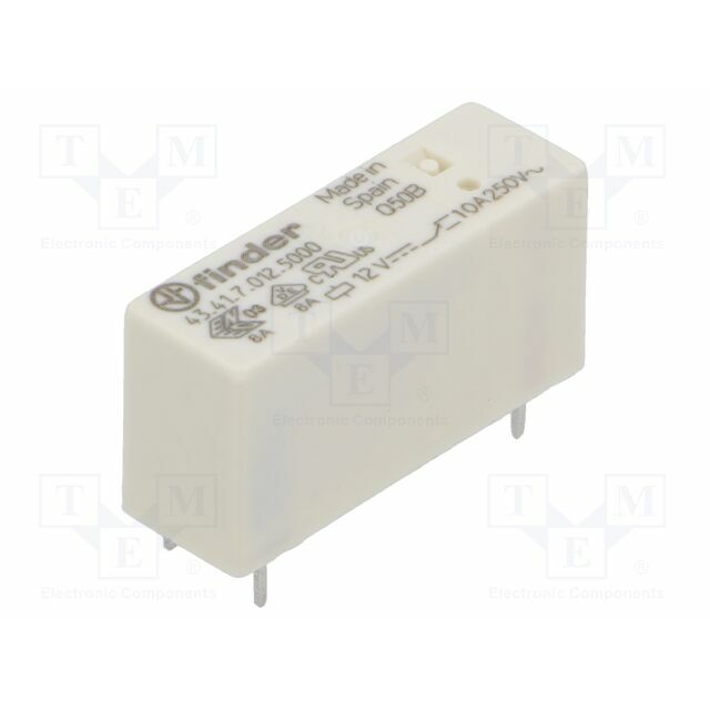 FINDER Relay: electromagnetic; Ucoil: 12VDC; SPDT