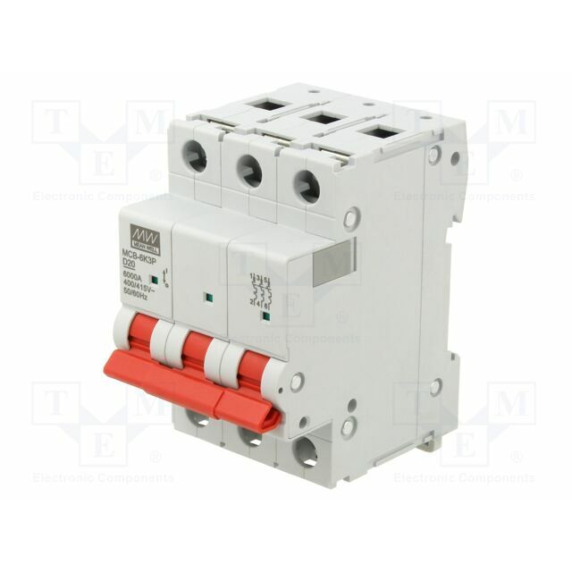 MEAN WELL Circuit breaker; 230/400VAC; Inom: