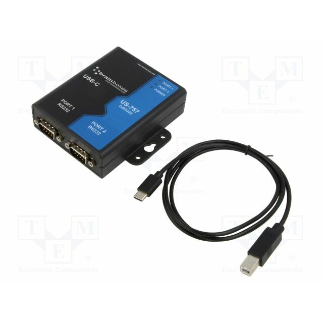 BRAINBOXES Automation module: converter; RS232/USB-C; Number