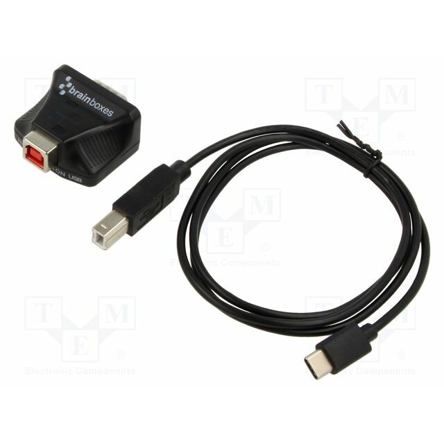 BRAINBOXES Automation module: converter; RS232/USB-C; Number