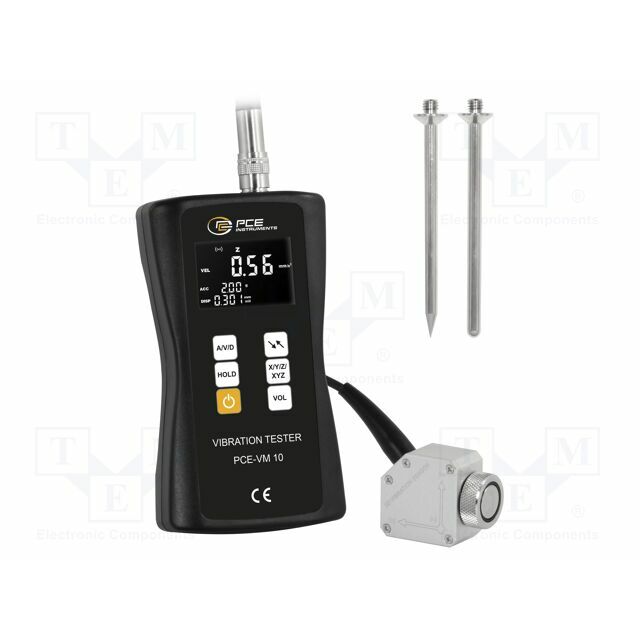 PCE INSTRUMENTS Vibrometer; Display: LCD 2&quot