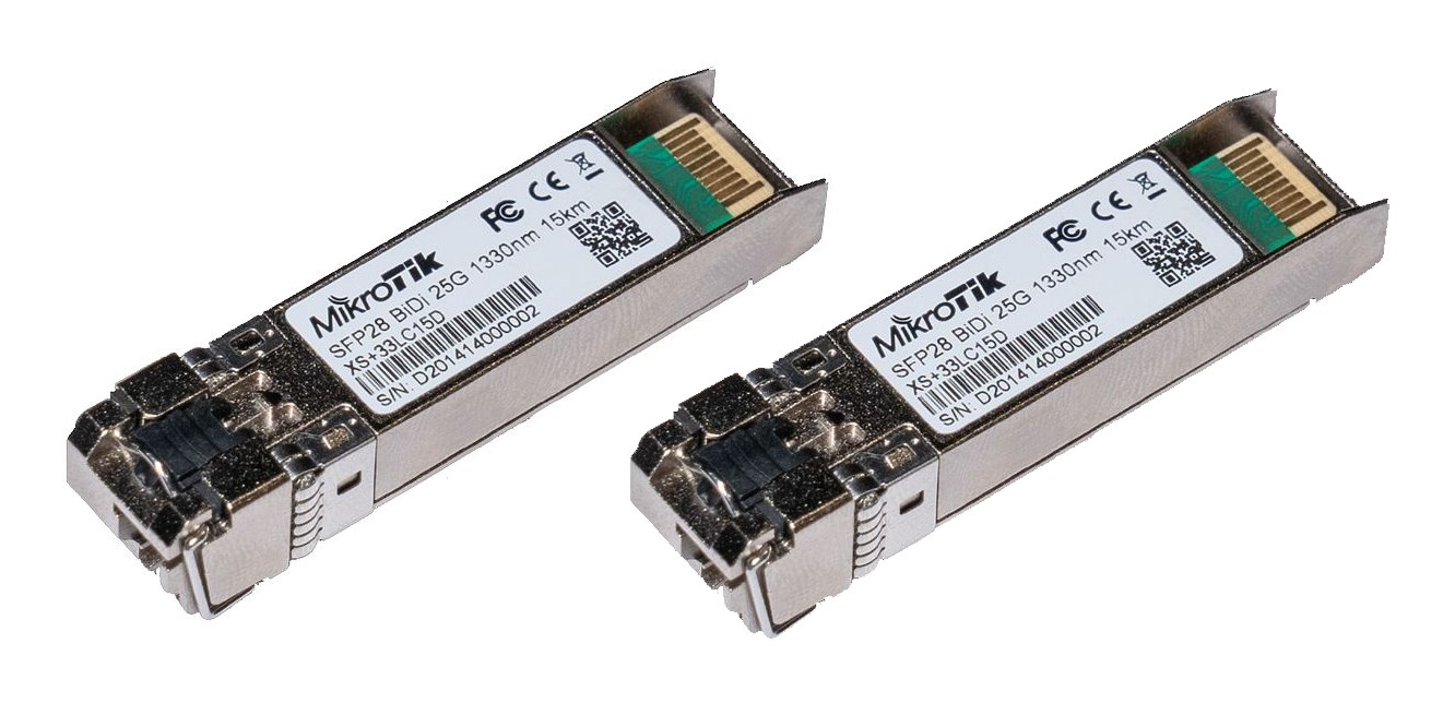 Mikrotik SFP/SFP+/SFP28 BiDi: XS+2733LC15D network transceiver