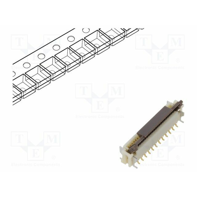 HIROSE Connector: FFC/FPC; gold-plated; SMT; 500mA
