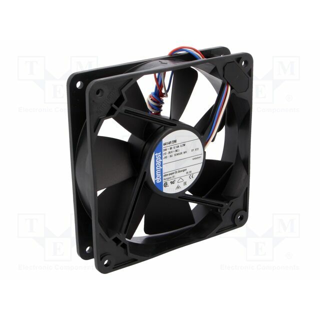 EBM-PAPST Fan: DC; 119x119x25.4mm; axial