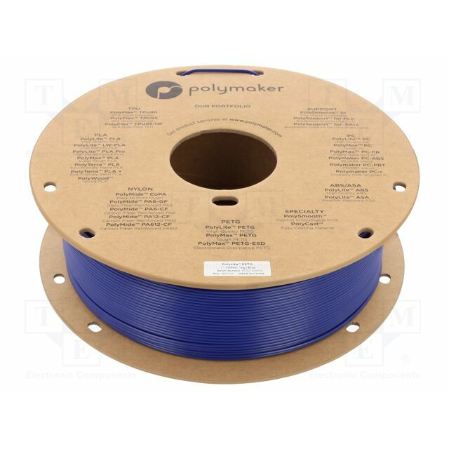 POLYMAKER Filament: PET-G; 1.75mm; blue