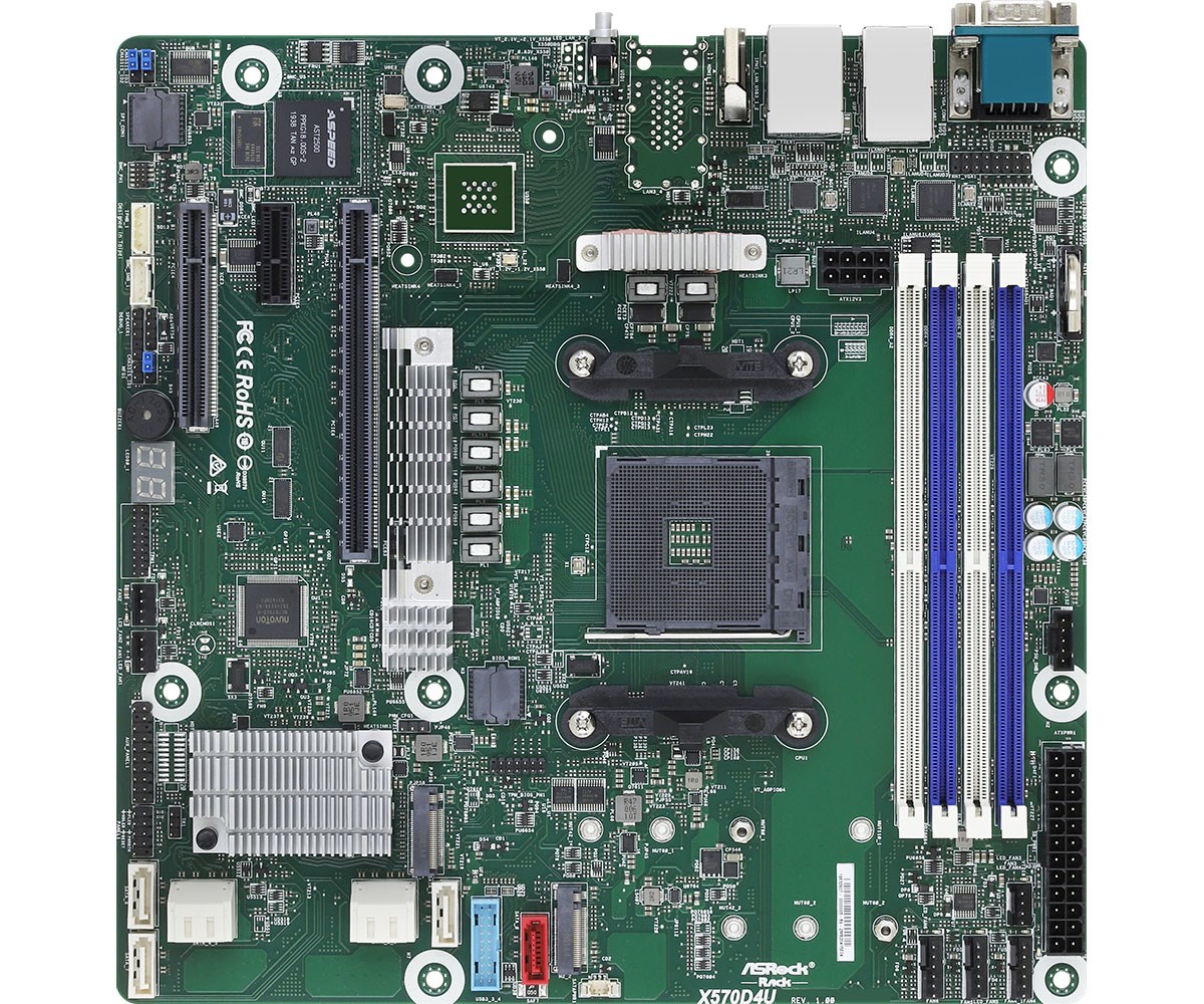 Asrock X570D4U motherboard AMD X570 Socket