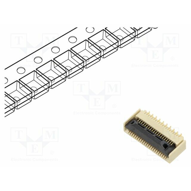 HIROSE Connector: FFC/FPC; gold-plated; SMT; 500mA