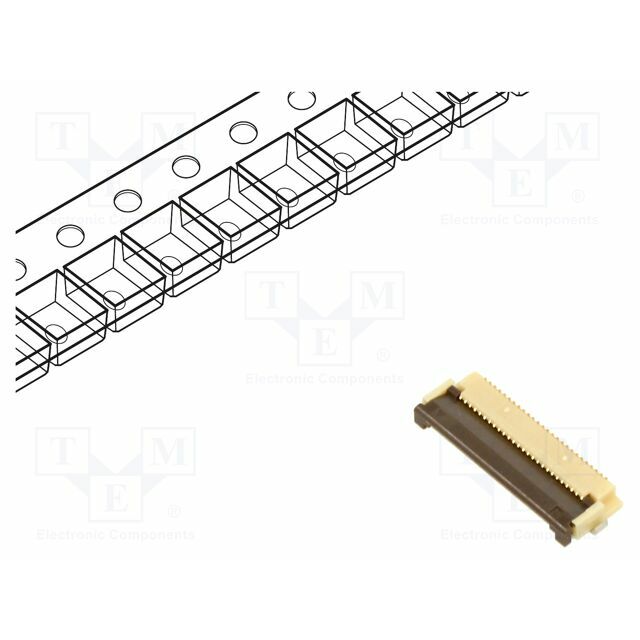 HIROSE Connector: FFC/FPC; gold-plated; SMT; 500mA