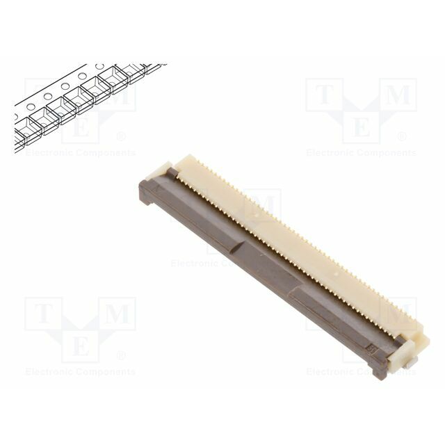 HIROSE Connector: FFC/FPC; gold-plated; SMT; 500mA