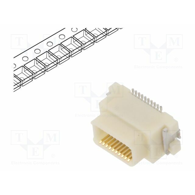 HIROSE Connector: wire-board; socket; PIN: 20