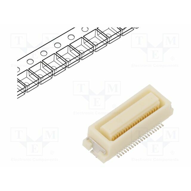 HIROSE Connector: wire-board; socket; PIN: 40