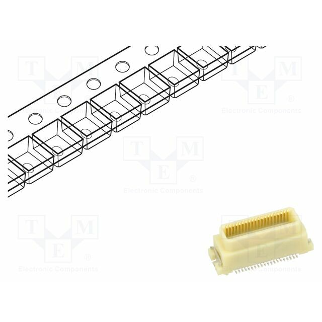 HIROSE Connector: wire-board; socket; PIN: 40