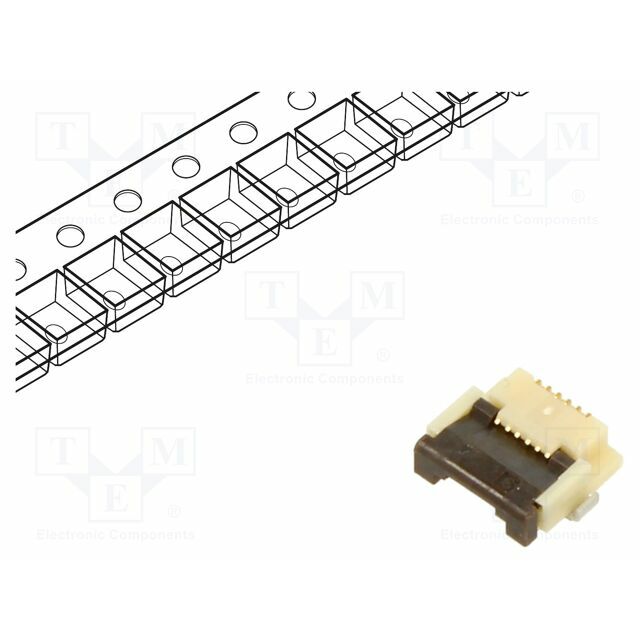 HIROSE Connector: FFC/FPC; gold-plated; SMT; 500mA