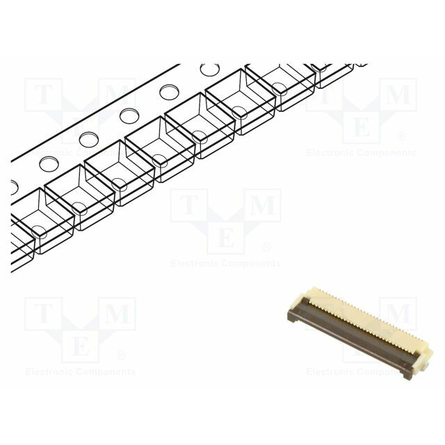 HIROSE Connector: FFC/FPC; gold-plated; SMT; 500mA