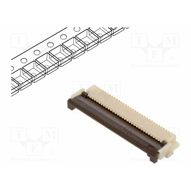 HIROSE Connector: FFC/FPC; gold-plated; SMT; 500mA