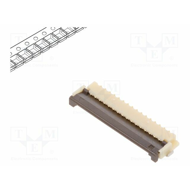 HIROSE Connector: FFC/FPC; SMT; 50V; 500mA
