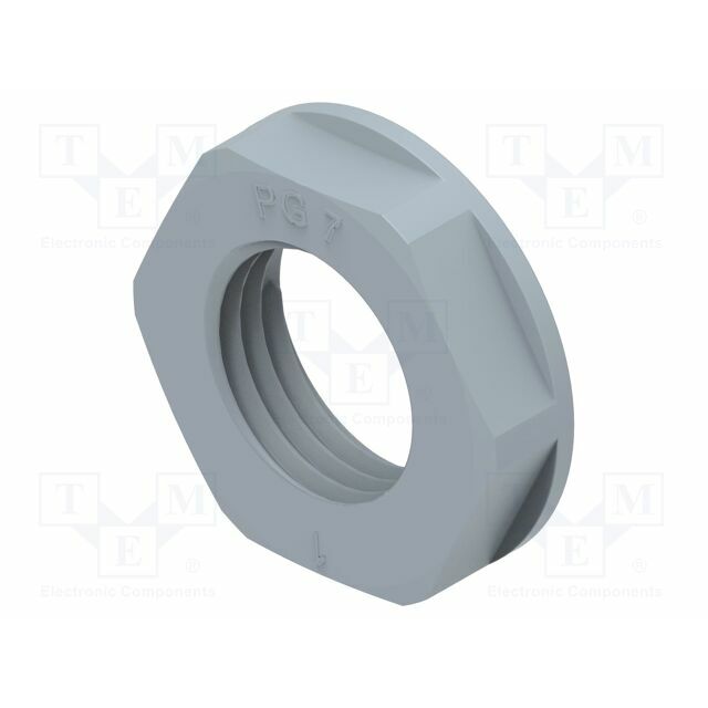 TE CONNECTIVITY Nut; PG7; polyamide; 19mm