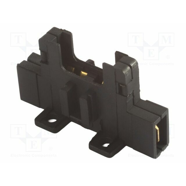 ELED Fuse holder; 19mm; Leads: connectors