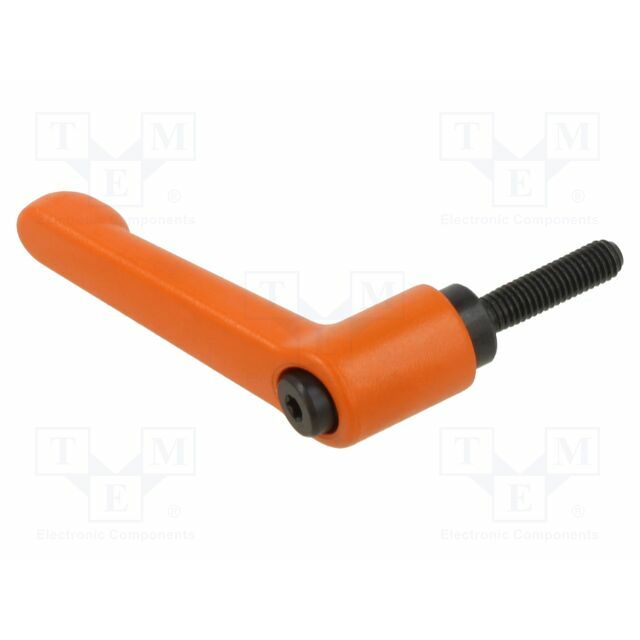 ELESA+GANTER Lever; adjustable; Thread len: 20mm