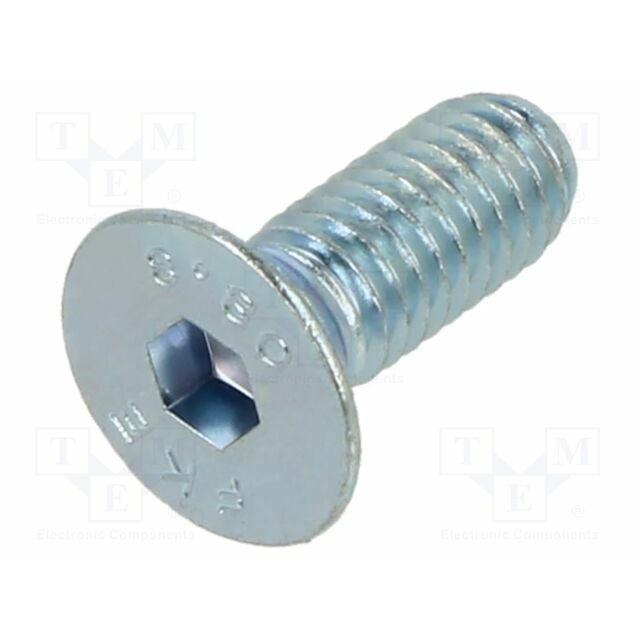 BOSSARD Screw; M6; M6x16; Head: countersunk