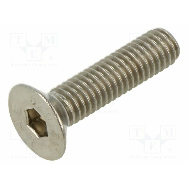 BOSSARD Screw; M6; M6x25; 1; Head: