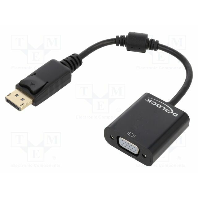 Converter; DisplayPort plug,VGA female; DisplayPort