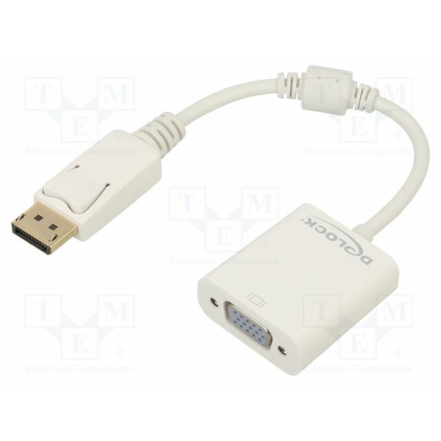 Converter; DisplayPort plug,VGA female; DisplayPort