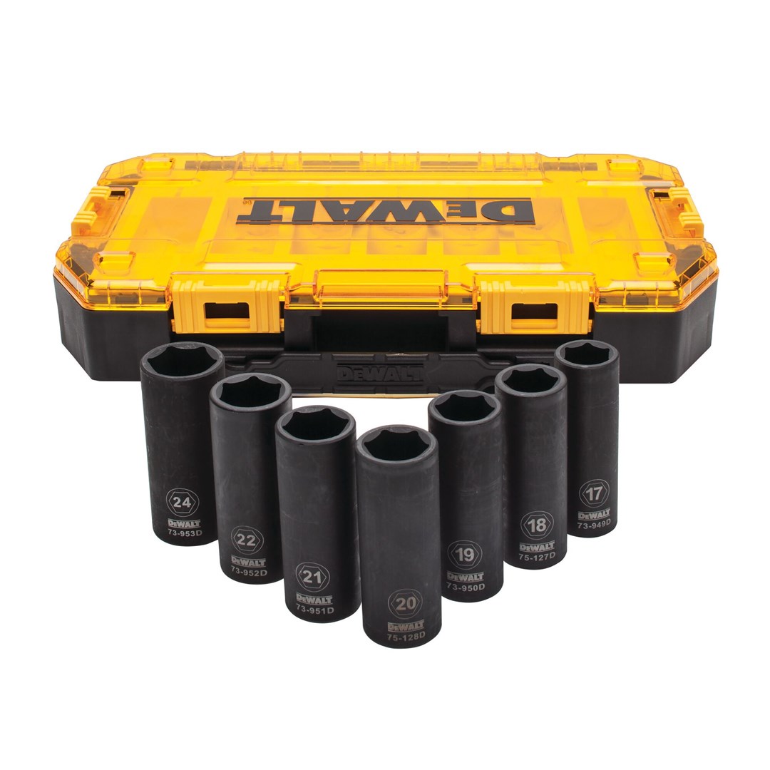 DeWALT Impulsa dziļās muciņas 1/2`` Toughbox