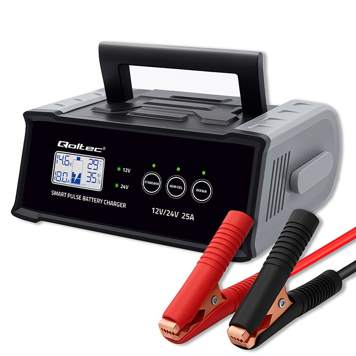 Qoltec Intelligent microprocessor charger 12V 24V