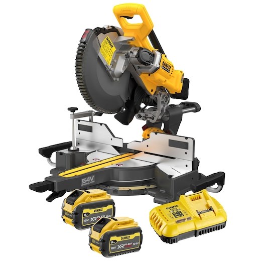 DeWALT Leņķzāģis 54V FlexVolt 2x9Ah 305mm