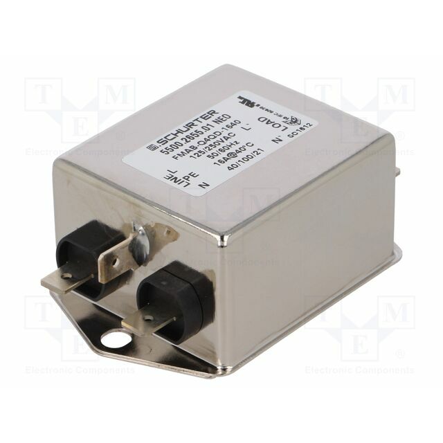 SCHURTER Filter: anti-interference; single-phase; 250VAC; Ioper