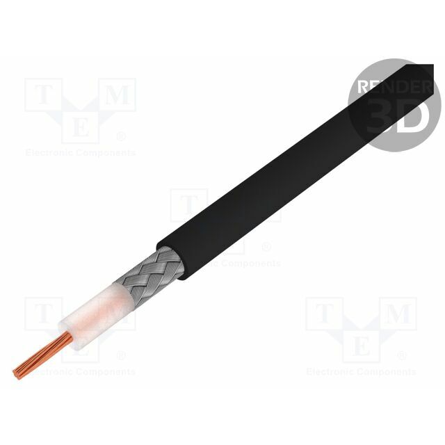 ALPHA WIRE Wire: coaxial; RG174/U; 1x26AWG