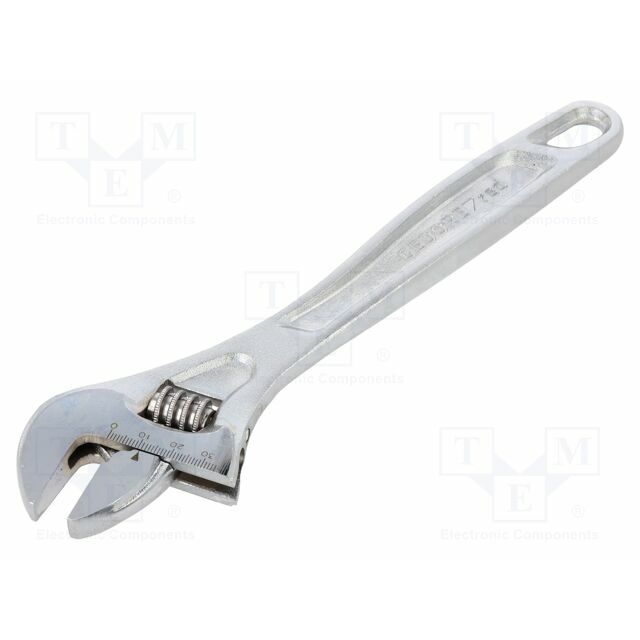 Wrench: adjustable; Jaw capacity: 34mm; Overall