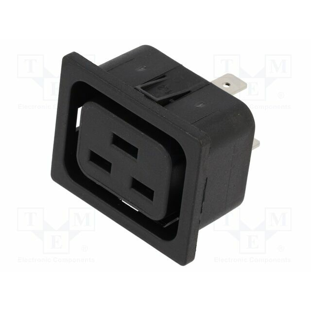 SCHURTER Connector: AC supply; socket; 16A