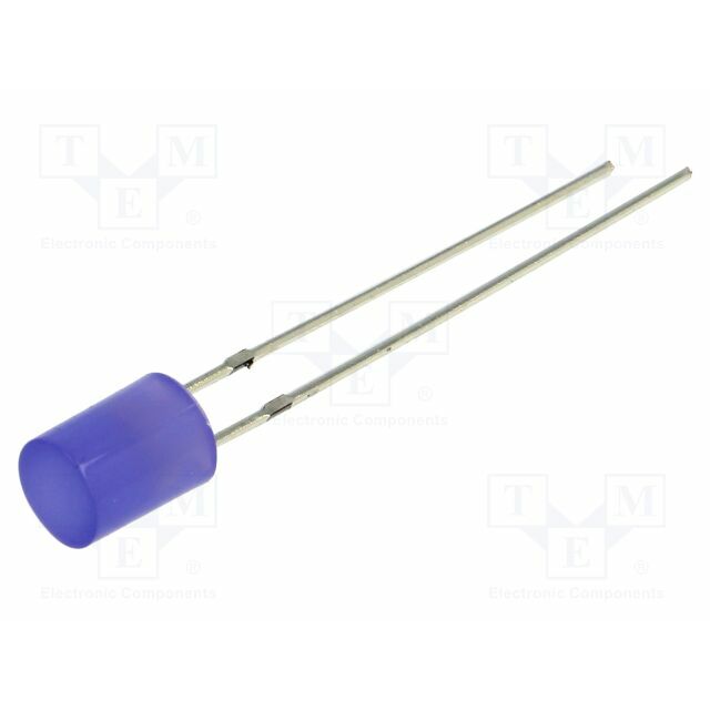 OPTOSUPPLY LED; blue; 5mm; 220mcd; 140°