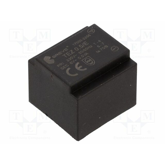 BREVE TUFVASSONS Transformer: encapsulated; 500mVA; 230VAC