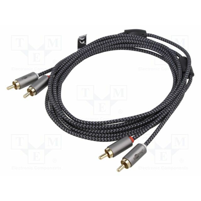 Cable; RCA plug x2,both sides