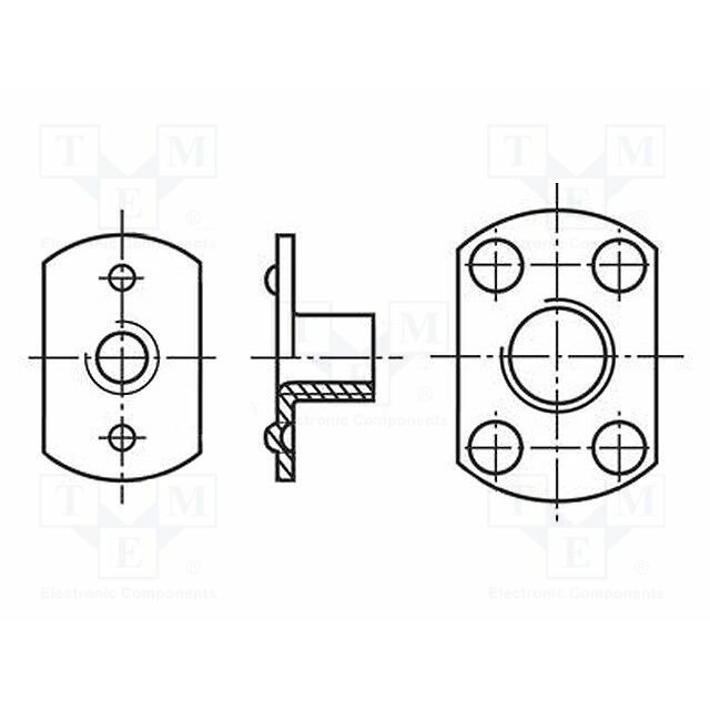 BOSSARD Nut; M4; 0.7; steel