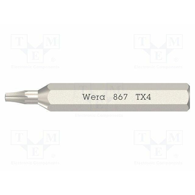 Screwdriver bit; Torx®; TX4; 867/0 Micro